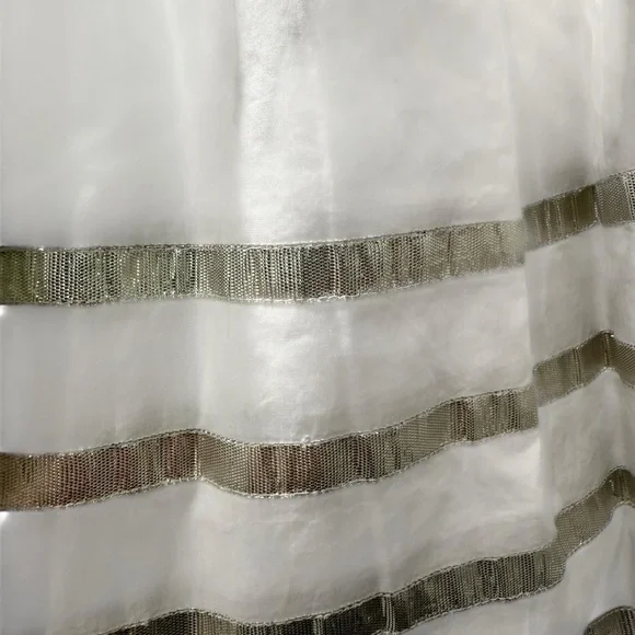 Crewcuts Kids White Sleeveless Dress with Stripes - Picture 3 of 4